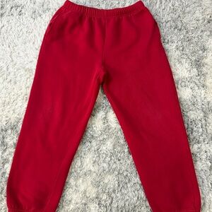 Woman’s Lands End Red Sweatpants